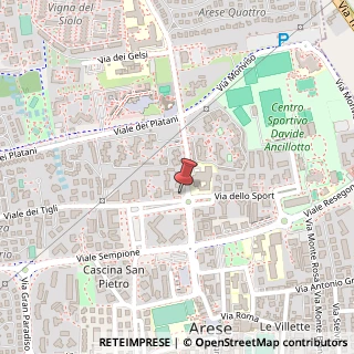 Mappa Piazza Cinque Giornate, 2, 20044 Arese, Milano (Lombardia)