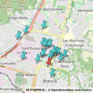 Mappa Via Salvo D'Acquisto, 25128 Brescia BS, Italia (0.7225)