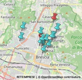 Mappa Via Salvo D'Acquisto, 25128 Brescia BS, Italia (1.09077)