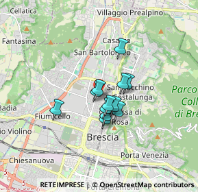 Mappa Via Salvo D'Acquisto, 25128 Brescia BS, Italia (1.03833)