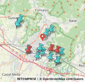 Mappa Via Salvo D'Acquisto, 25128 Brescia BS, Italia (3.72188)