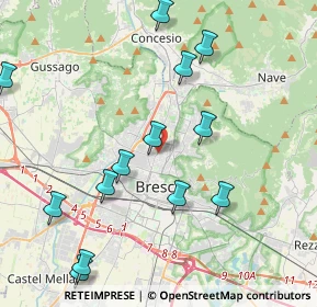 Mappa Via Salvo D'Acquisto, 25128 Brescia BS, Italia (4.88857)