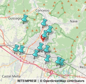 Mappa Via Salvo D'Acquisto, 25128 Brescia BS, Italia (3.48167)