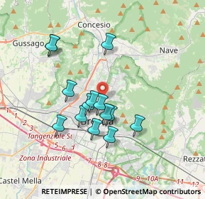 Mappa Via Giambattista Cipani, 25128 Brescia BS, Italia (3.08143)