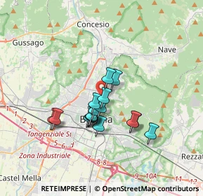 Mappa Via Giambattista Cipani, 25128 Brescia BS, Italia (2.60688)