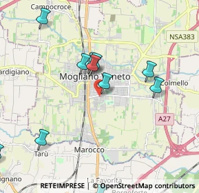 Mappa Via Pietro Favretti, 31021 Mogliano Veneto TV, Italia (2.38583)