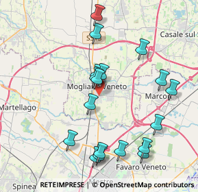 Mappa Via Pietro Favretti, 31021 Mogliano Veneto TV, Italia (4.04889)