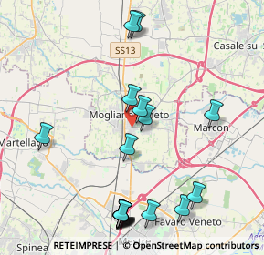 Mappa Via Pietro Favretti, 31021 Mogliano Veneto TV, Italia (4.78789)