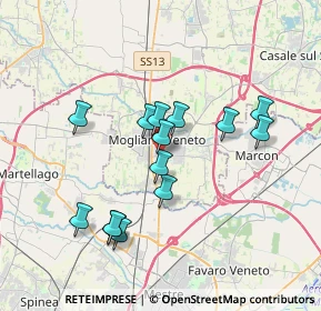 Mappa Via Pietro Favretti, 31021 Mogliano Veneto TV, Italia (3.21)