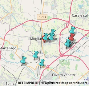 Mappa Via Pietro Favretti, 31021 Mogliano Veneto TV, Italia (3.42667)