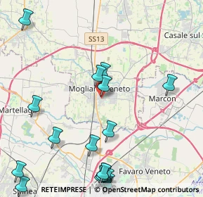 Mappa Via Pietro Favretti, 31021 Mogliano Veneto TV, Italia (5.52882)