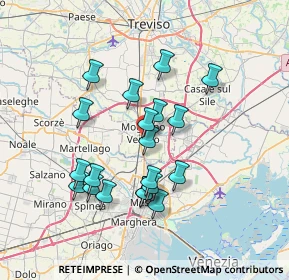 Mappa Via Pietro Favretti, 31021 Mogliano Veneto TV, Italia (6.4105)