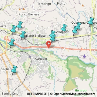 Mappa Via Prosi, 13856 Vigliano Biellese BI, Italia (2.62545)