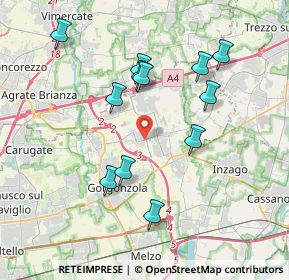 Mappa Via Gera, 20060 Gessate MI, Italia (3.6825)