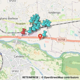 Mappa Centro Commerciale Vigliano, 13856 Vigliano Biellese BI, Italia (0.7275)