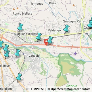 Mappa Centro Commerciale Vigliano, 13856 Vigliano Biellese BI, Italia (3.853)