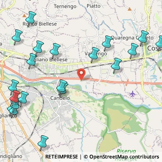 Mappa Centro Commerciale Vigliano, 13856 Vigliano Biellese BI, Italia (3.081)