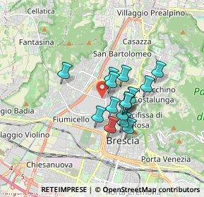 Mappa Via Attilio Franchi, 25127 Brescia BS, Italia (1.18625)