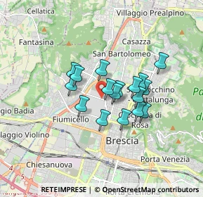 Mappa Via Attilio Franchi, 25127 Brescia BS, Italia (1.20059)