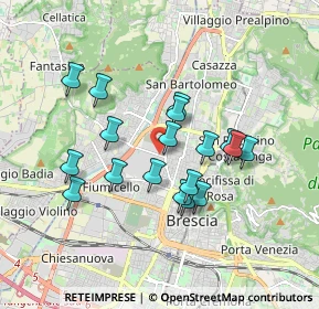 Mappa Via Attilio Franchi, 25127 Brescia BS, Italia (1.53)