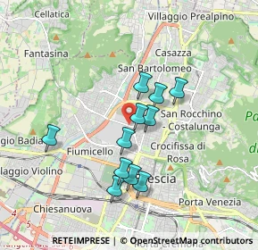 Mappa Via Attilio Franchi, 25127 Brescia BS, Italia (1.45)