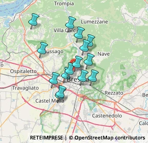 Mappa Via Attilio Franchi, 25127 Brescia BS, Italia (5.31333)