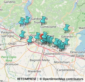 Mappa Via Attilio Franchi, 25127 Brescia BS, Italia (10.59353)