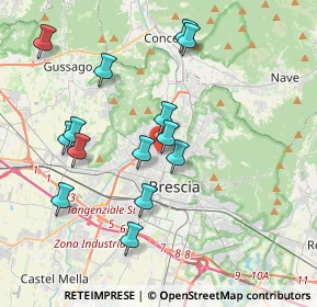 Mappa Via Attilio Franchi, 25127 Brescia BS, Italia (3.76714)