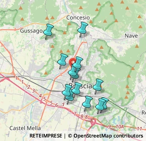 Mappa Via Attilio Franchi, 25127 Brescia BS, Italia (3.14)