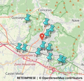 Mappa Via Attilio Franchi, 25127 Brescia BS, Italia (3.47917)
