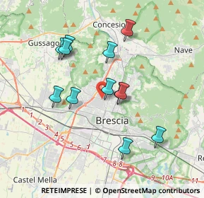 Mappa Via Attilio Franchi, 25127 Brescia BS, Italia (3.315)