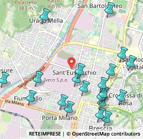 Mappa Via Attilio Franchi, 25127 Brescia BS, Italia (1.2655)