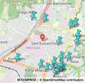 Mappa Via Attilio Franchi, 25127 Brescia BS, Italia (1.375)