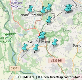 Mappa Via Silvio Pellico, 20022 Castano Primo MI, Italia (4.09833)