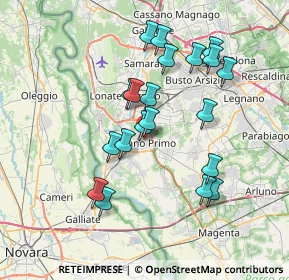 Mappa Via Silvio Pellico, 20022 Castano Primo MI, Italia (6.7585)