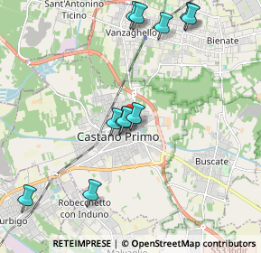 Mappa Via Silvio Pellico, 20022 Castano Primo MI, Italia (2.11727)