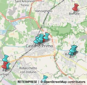 Mappa Via Silvio Pellico, 20022 Castano Primo MI, Italia (2.385)