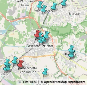 Mappa Via Silvio Pellico, 20022 Castano Primo MI, Italia (2.405)