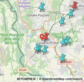 Mappa Via Giambattista Tiepolo, 20022 Castano Primo MI, Italia (4.15636)