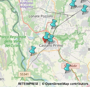 Mappa Via Giambattista Tiepolo, 20022 Castano Primo MI, Italia (5.83545)