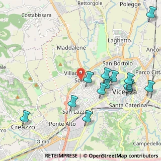 Mappa Viale del Sole, 36100 Vicenza VI, Italia (2.32769)
