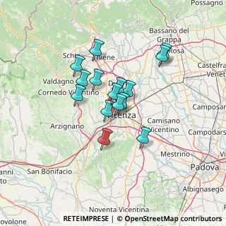 Mappa Viale del Sole, 36100 Vicenza VI, Italia (9.90267)