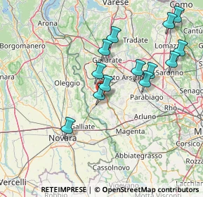 Mappa Via per Oleggio, 20022 Castano Primo MI, Italia (14.94538)