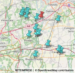 Mappa Via Linificio, 24045 Fara Gera d'Adda BG, Italia (7.36938)