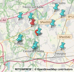 Mappa Via Linificio, 24045 Fara Gera d'Adda BG, Italia (3.9225)