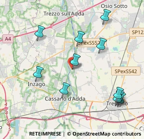 Mappa Via Linificio, 24045 Fara Gera d'Adda BG, Italia (4.41455)