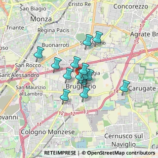 Mappa Via F. Sciviero, 20047 Brugherio MB, Italia (1.13714)