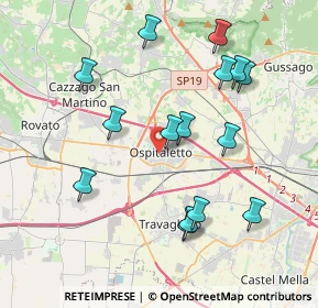 Mappa Piazza S. Rocco, 25035 Ospitaletto BS, Italia (3.97133)