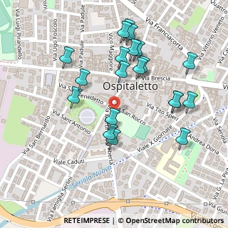 Mappa Piazza S. Rocco, 25035 Ospitaletto BS, Italia (0.249)
