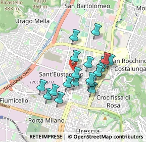 Mappa Via delle Tofane, 25128 Brescia BS, Italia (0.7185)